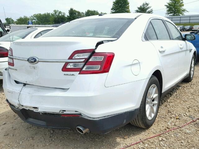 1FAHP2D84EG161000 - 2014 FORD TAURUS SE WHITE photo 4