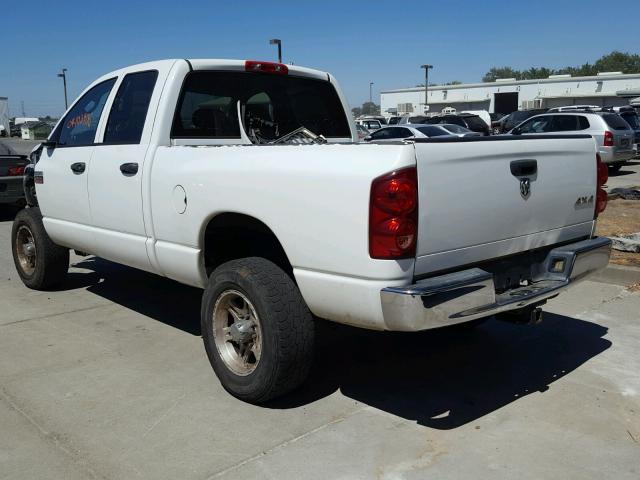 3D7KS28T89G538800 - 2009 DODGE RAM 2500 WHITE photo 3