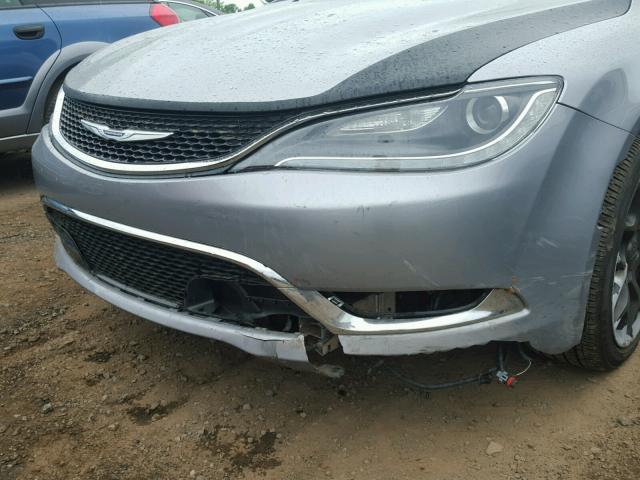 1C3CCCEG6FN668722 - 2015 CHRYSLER 200 C SILVER photo 9