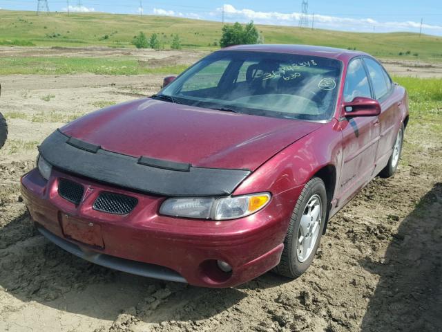 1G2WP52K91F100604 - 2001 PONTIAC GRAND PRIX MAROON photo 2