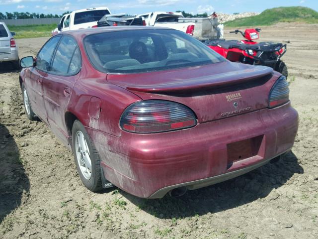 1G2WP52K91F100604 - 2001 PONTIAC GRAND PRIX MAROON photo 3