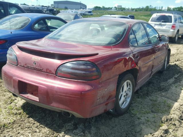 1G2WP52K91F100604 - 2001 PONTIAC GRAND PRIX MAROON photo 4
