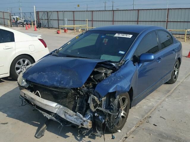 1HGFA16557L051732 - 2007 HONDA CIVIC BLUE photo 2