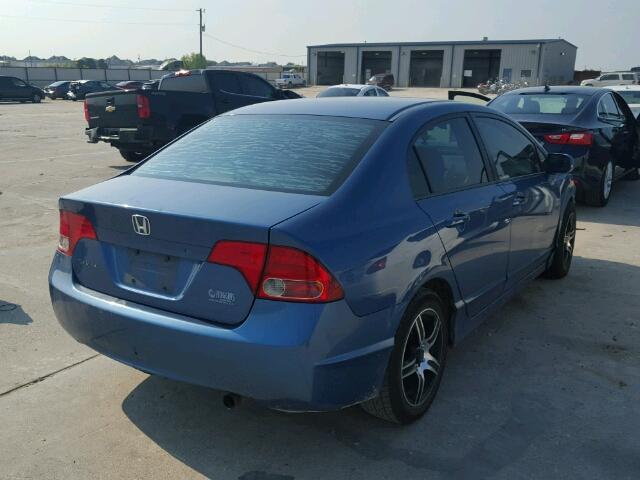 1HGFA16557L051732 - 2007 HONDA CIVIC BLUE photo 4