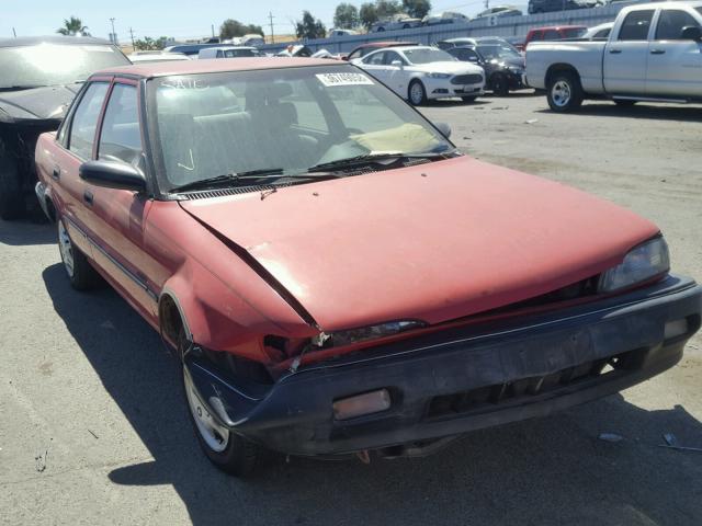 1Y1SK5463NZ034298 - 1992 GEO PRIZM BASE წითელი ფოტო 1