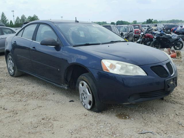 1G2ZF57B884111964 - 2008 PONTIAC G6 VALUE L BLUE photo 1