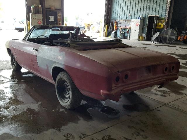 105675W226878 - 1967 CHEVROLET CORVAIR RED photo 3