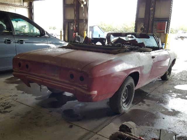 105675W226878 - 1967 CHEVROLET CORVAIR RED photo 4