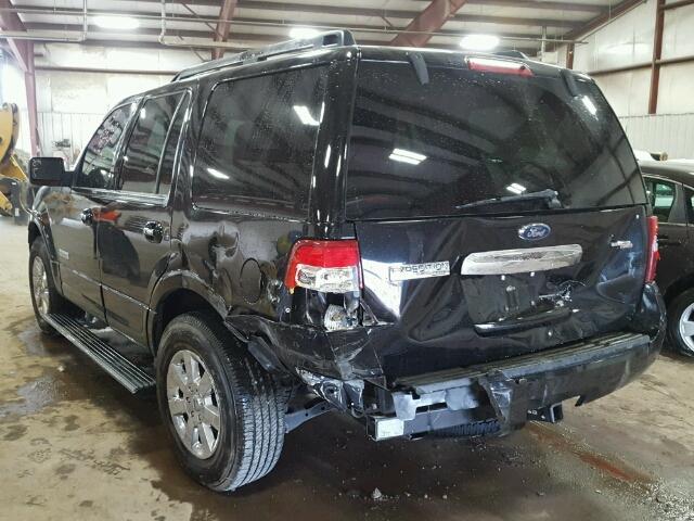 1FMFU19518LA87304 - 2008 FORD EXPEDITION BLACK photo 3