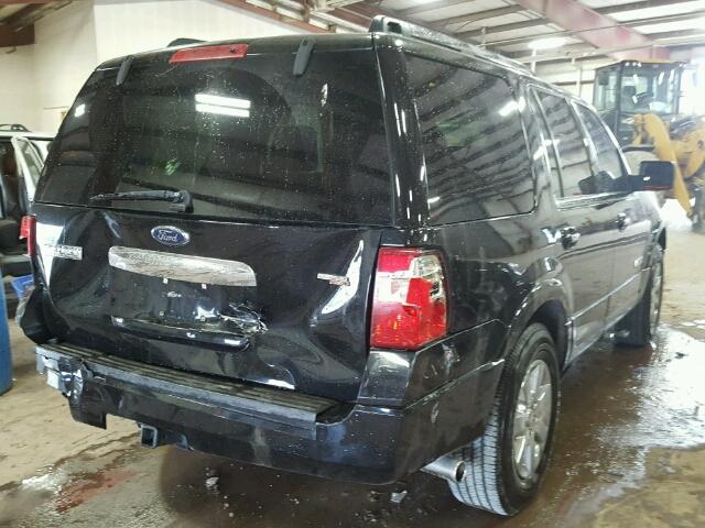 1FMFU19518LA87304 - 2008 FORD EXPEDITION BLACK photo 4