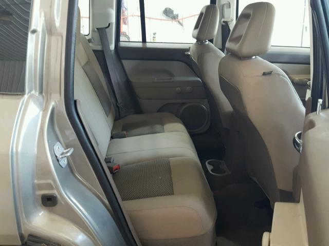 1J8FT47WX8D661177 - 2008 JEEP COMPASS SP GOLD photo 6