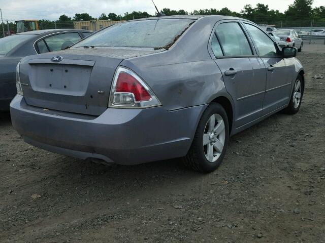 3FAHP07Z07R140536 - 2007 FORD FUSION SE GRAY photo 4