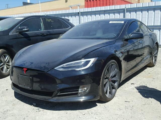 5YJSA1E26HF230158 - 2017 TESLA MODEL S BLACK photo 2