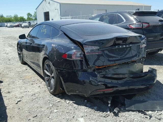 5YJSA1E26HF230158 - 2017 TESLA MODEL S BLACK photo 3