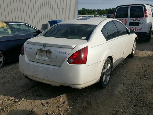 1N4BA41E44C859822 - 2004 NISSAN MAXIMA SE WHITE photo 4