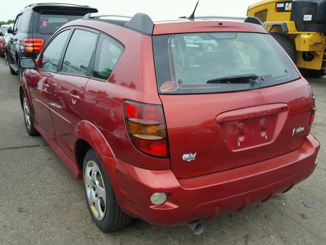 5Y2SL65806Z445568 - 2006 PONTIAC VIBE RED photo 3