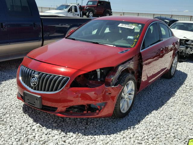 2G4GK5EX6E9299868 - 2014 BUICK REGAL RED photo 2
