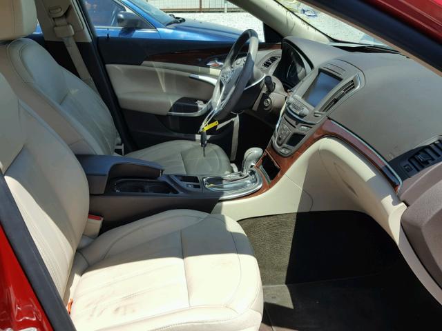 2G4GK5EX6E9299868 - 2014 BUICK REGAL RED photo 5