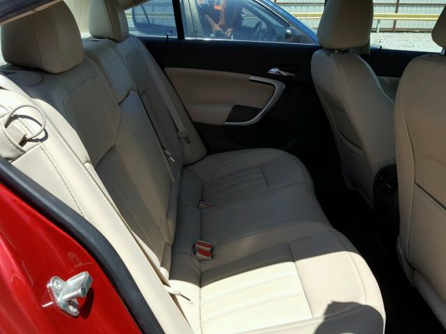 2G4GK5EX6E9299868 - 2014 BUICK REGAL RED photo 6