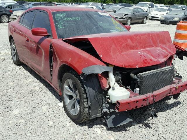 2C3CDXHG5FH929122 - 2015 DODGE CHARGER SX RED photo 1