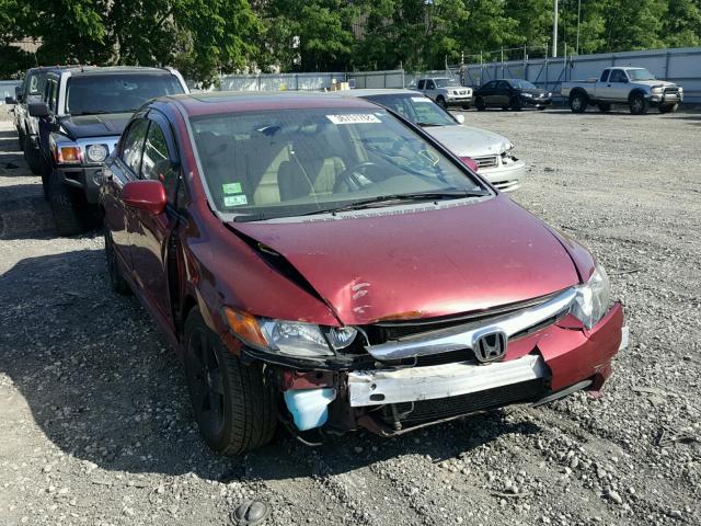 2HGFA16968H509408 - 2008 HONDA CIVIC EXL მუქწითელი ფოტო 1