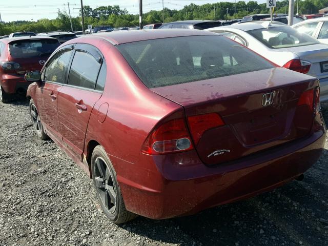 2HGFA16968H509408 - 2008 HONDA CIVIC EXL მუქწითელი ფოტო 3