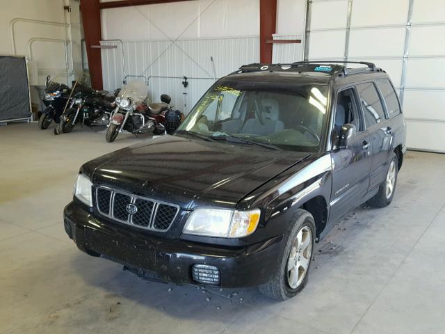 JF1SF65601H728837 - 2001 SUBARU FORESTER S BLACK photo 2