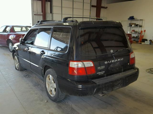 JF1SF65601H728837 - 2001 SUBARU FORESTER S BLACK photo 3