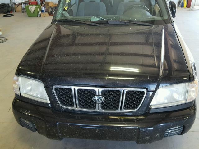 JF1SF65601H728837 - 2001 SUBARU FORESTER S BLACK photo 7