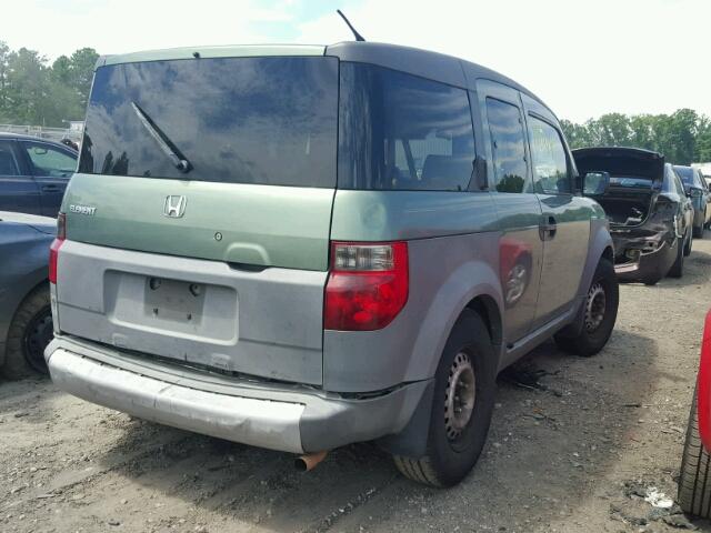 5J6YH18364L013124 - 2004 HONDA ELEMENT LX GREEN photo 4