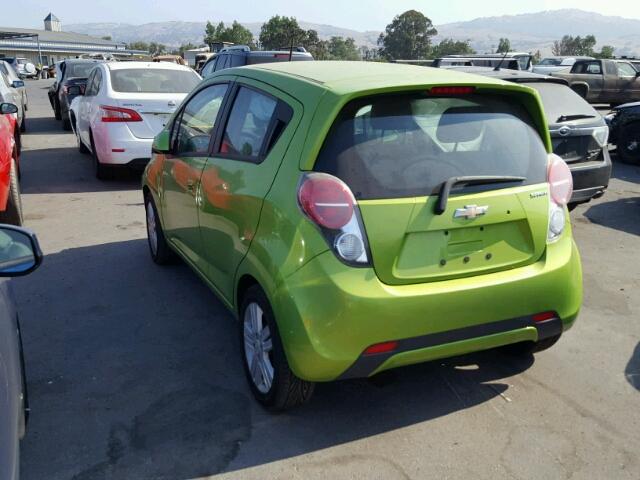 KL8CD6S98EC532630 - 2014 CHEVROLET SPARK GREEN photo 3