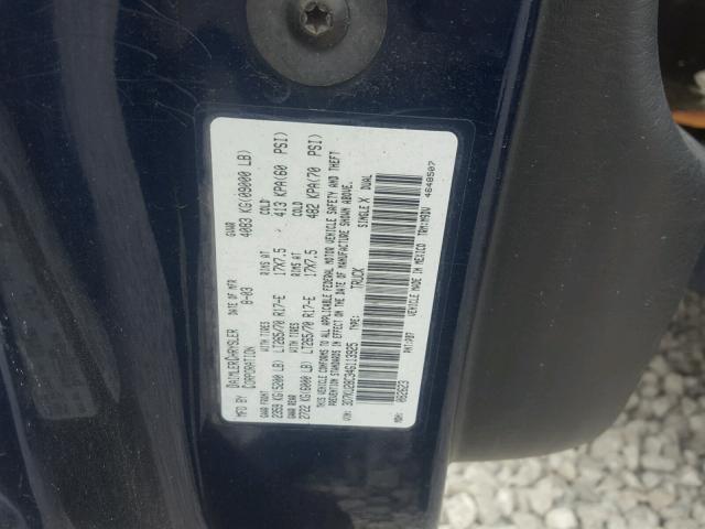 3D7KU28C34G113925 - 2004 DODGE RAM 2500 S BLUE photo 10