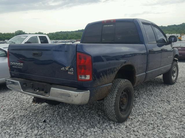 3D7KU28C34G113925 - 2004 DODGE RAM 2500 S BLUE photo 4