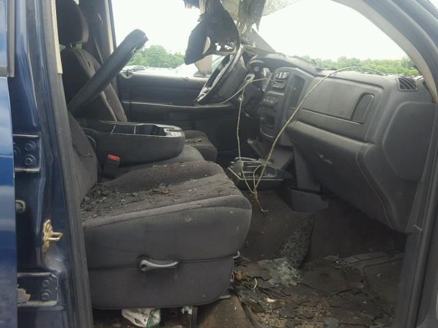 3D7KU28C34G113925 - 2004 DODGE RAM 2500 S BLUE photo 5