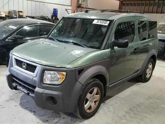 5J6YH28564L023529 - 2004 HONDA ELEMENT EX GREEN photo 2