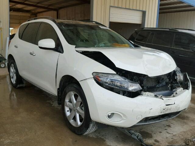 JN8AZ1MU5AW016579 - 2010 NISSAN MURANO WHITE photo 1