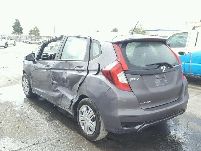 3HGGK5H48JM733166 - 2018 HONDA FIT LX GRAY photo 3