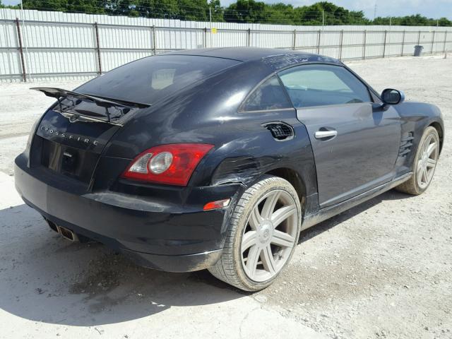 1C3AN59L35X042620 - 2005 CHRYSLER CROSSFIRE BLACK photo 4