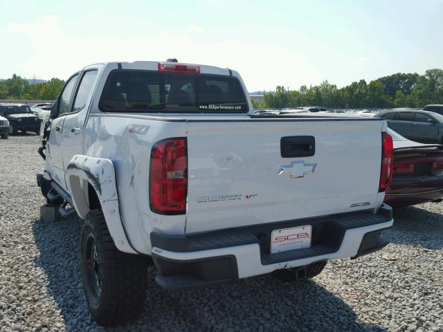 1GCGTDEN6J1252204 - 2018 CHEVROLET COLORADO Z WHITE photo 3