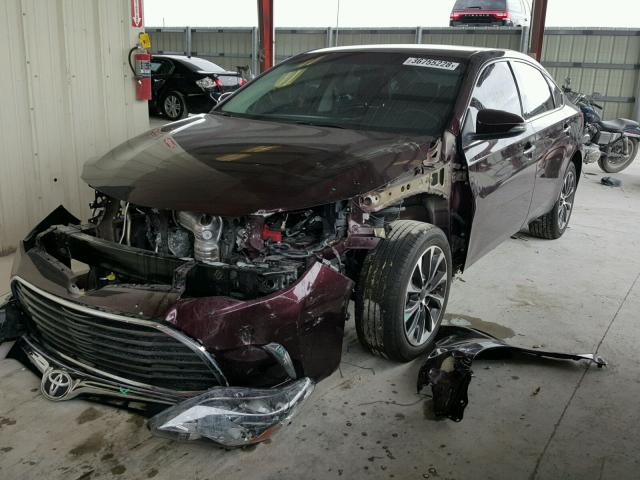 4T1BK1EB9GU220626 - 2016 TOYOTA AVALON XLE BURGUNDY photo 2