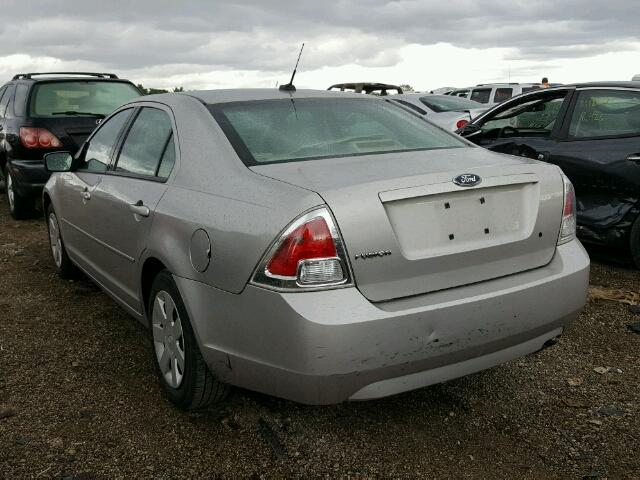 3FAHP06Z68R181921 - 2008 FORD FUSION S SILVER photo 3