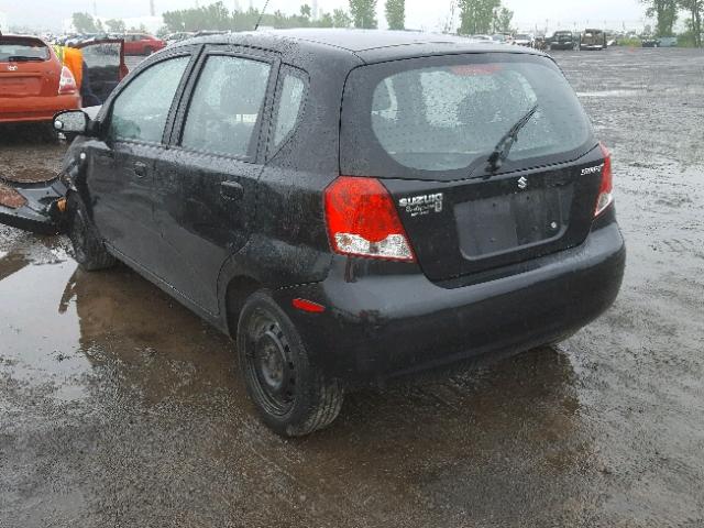 KL5TJ66698B042939 - 2008 SUZUKI SWIFT BLACK photo 3