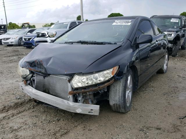 2HGFG12998H505552 - 2008 HONDA CIVIC EXL BLACK photo 2
