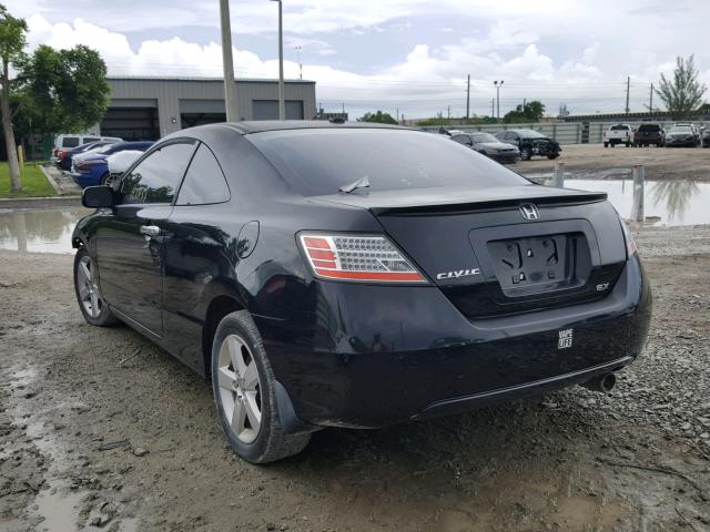 2HGFG12998H505552 - 2008 HONDA CIVIC EXL BLACK photo 3