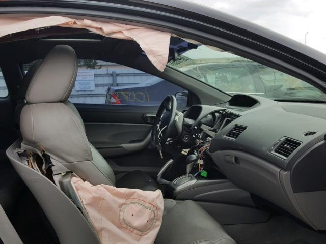 2HGFG12998H505552 - 2008 HONDA CIVIC EXL BLACK photo 5
