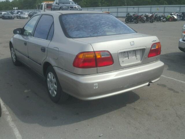 1HGEJ6670YL044151 - 2000 HONDA CIVIC LX TAN photo 3