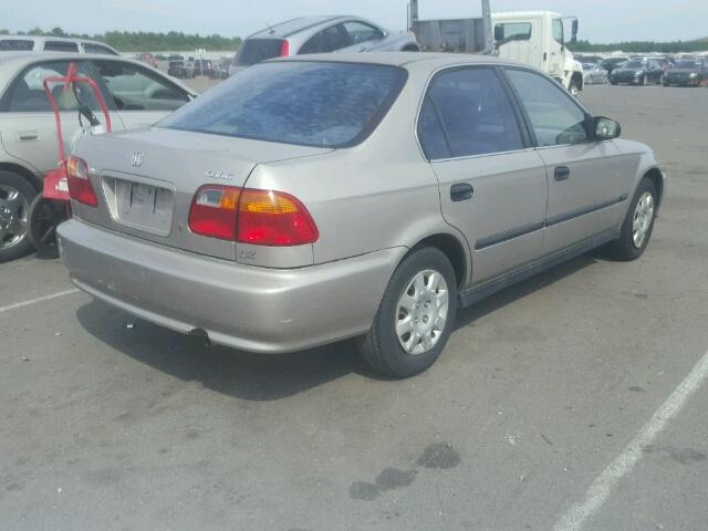 1HGEJ6670YL044151 - 2000 HONDA CIVIC LX TAN photo 4