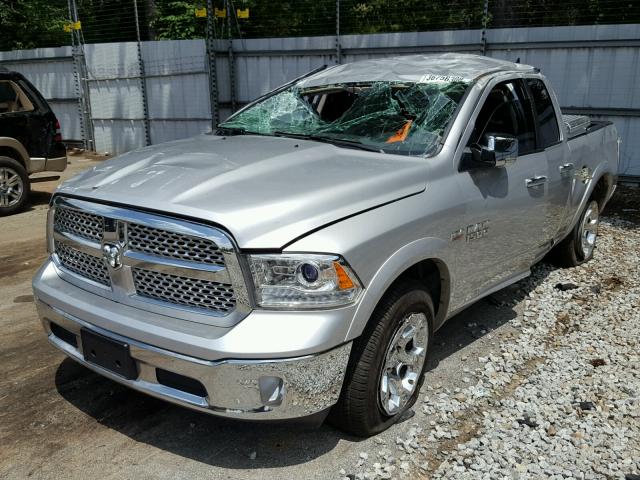 1C6RR6JT6HS714229 - 2017 RAM 1500 LARAM SILVER photo 2