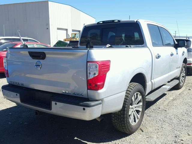 1N6AA1E58HN550456 - 2017 NISSAN TITAN SV SILVER photo 4