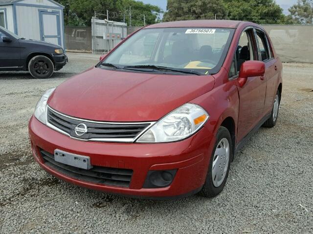 3N1BC1APXAL430840 - 2010 NISSAN VERSA S RED photo 2